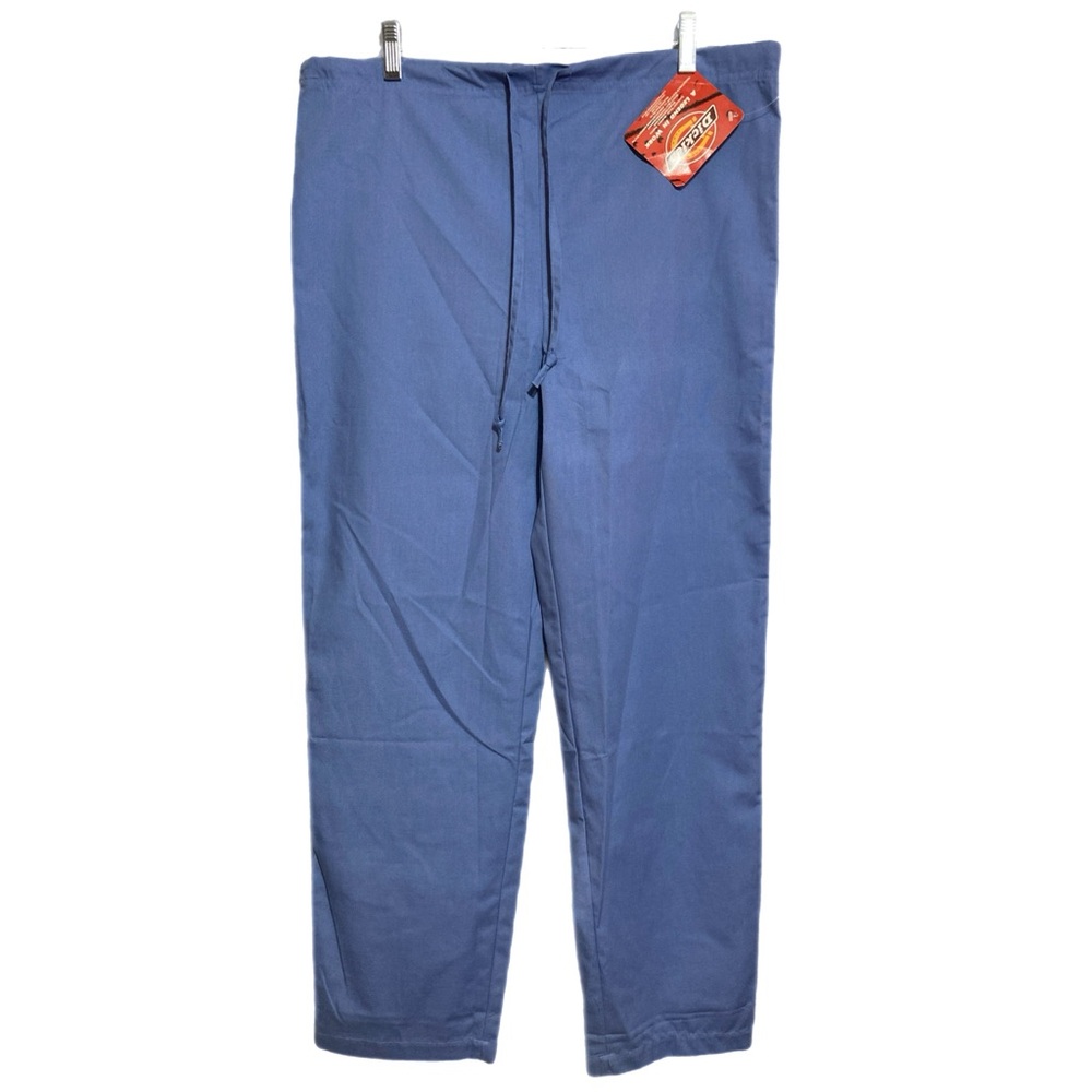 NWT Dickies Unisex XS Drawstring Single Logo Pocket Ciel Blue scrub pants 11131